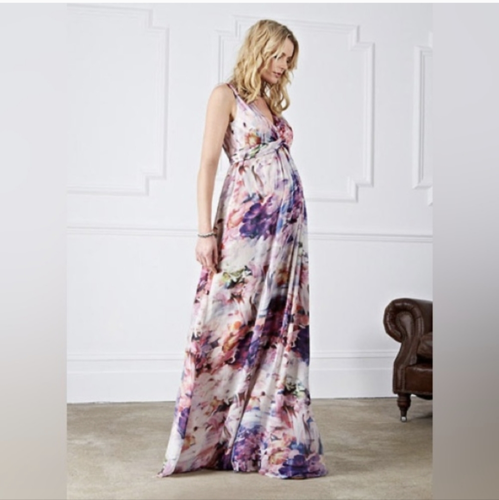 Isabella Oliver • Tilda Print Maternity Maxi Dress - Size 10
